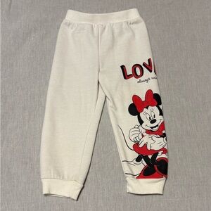 Disney Baby Minnie & Mickey “Love Always Wins” Jogger Pants | 24M